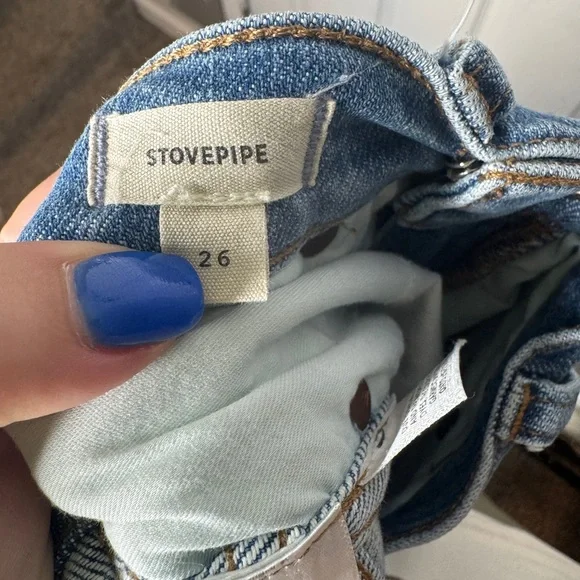 MADEWELL Woman’s‎ Stovepipe Medium Wash Straight Jeans Size 26 - Picture 5 of 7